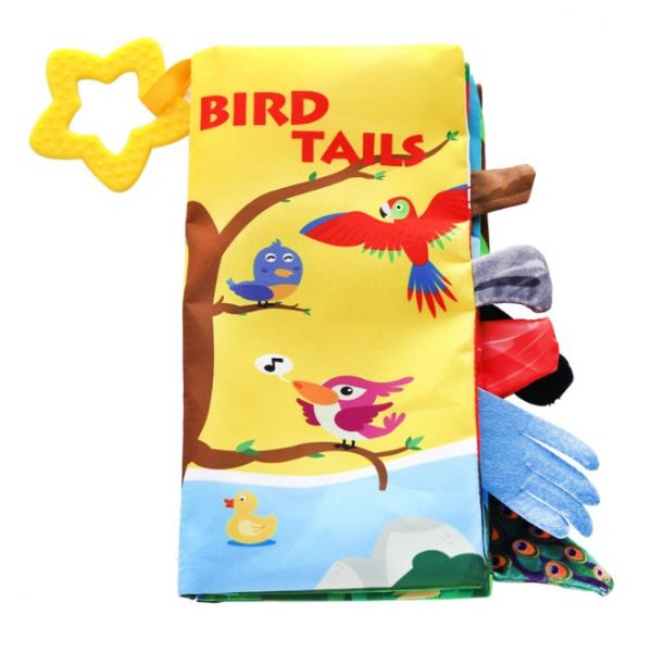 Kikkaboo Livro Educativo com Mordedor Bird Tails