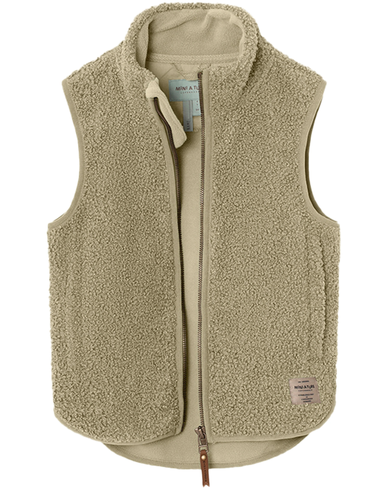 Teddyfleece-Weste MATBATTAL in vert