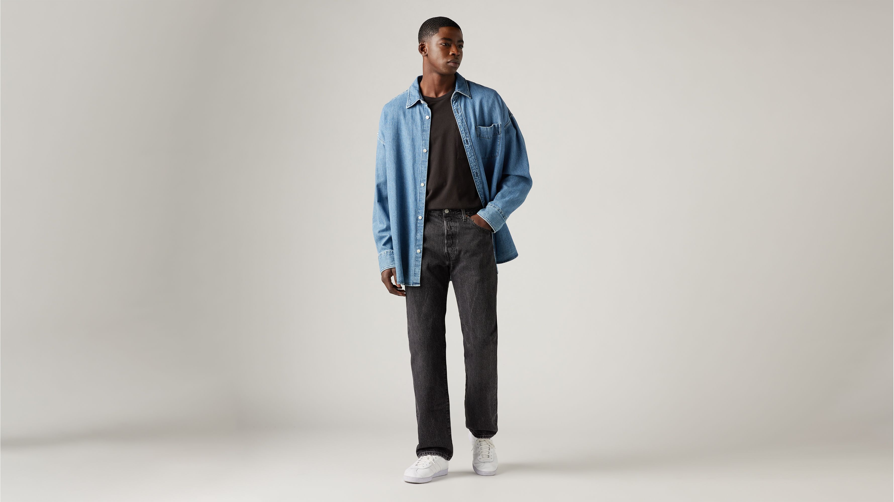 Jean 501® Levi's® Original - Black Worn In - Noir