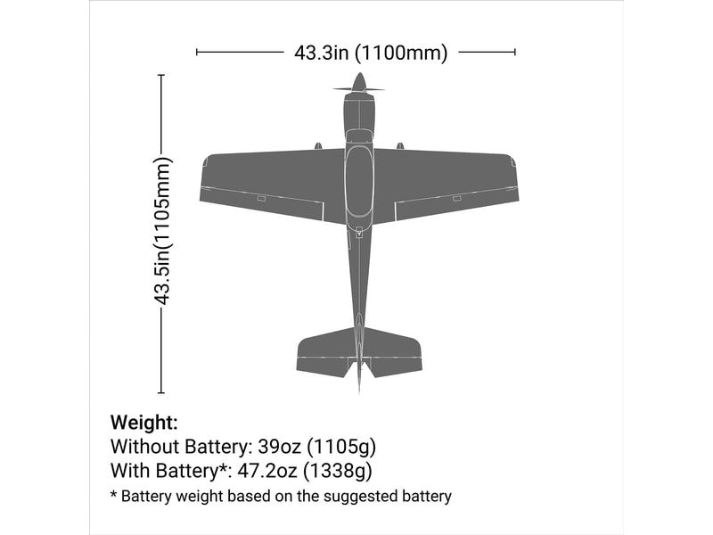 E-flite Flugzeug Sportix 1100 mm BNF AS3X  und SAFE Select Sportflugzeug mit hervorragendem Look und angenehmen Handling