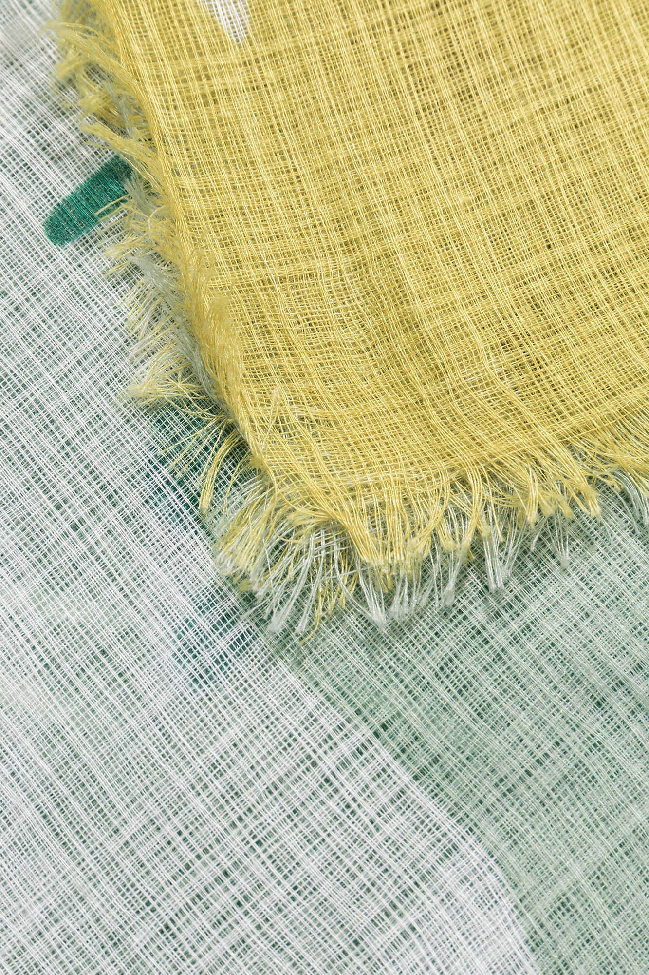 Lenço retangular estampado - Verde