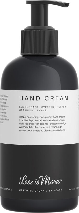 Less Is More Organic Hand Cream Lemongrass