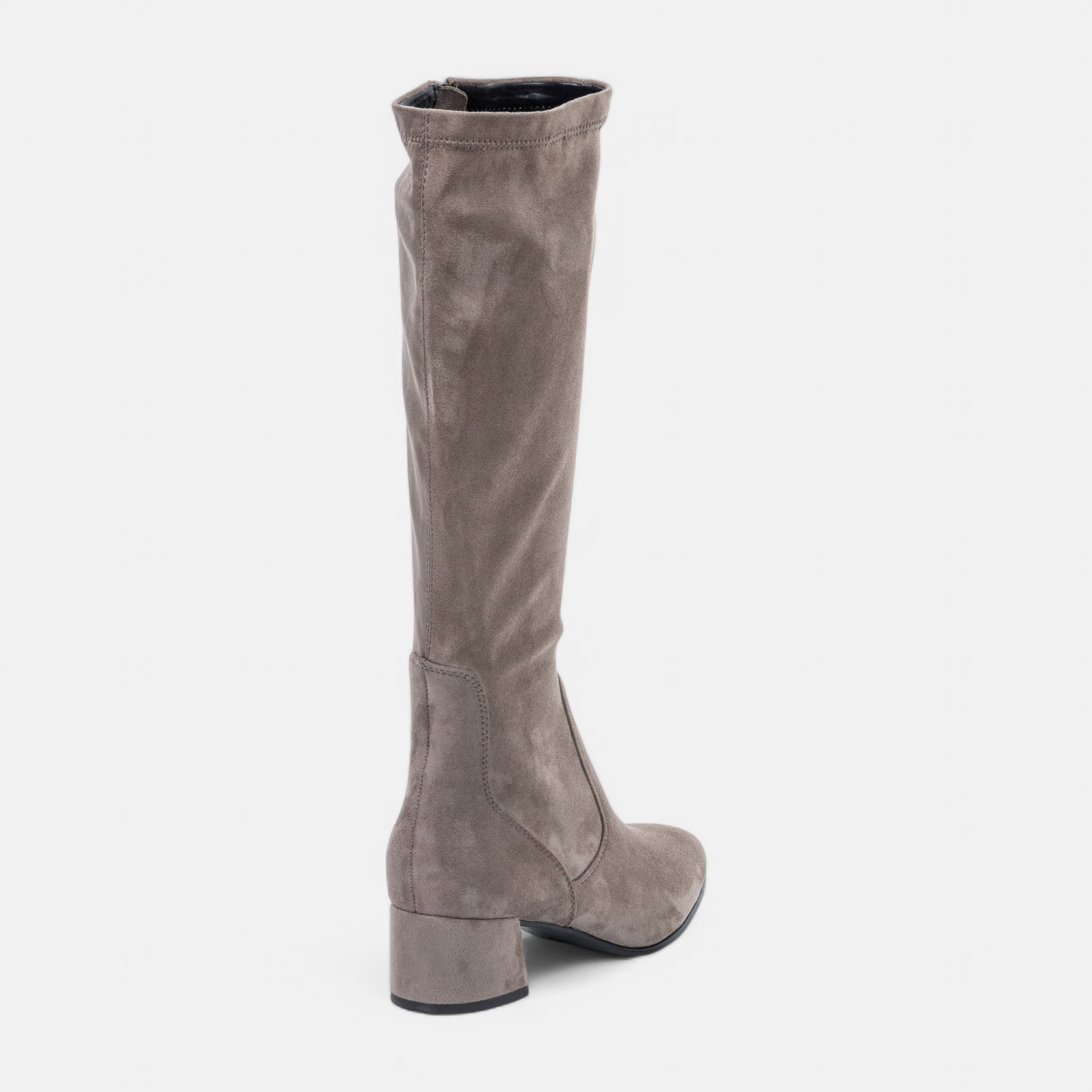Bottes à talon compensé Femme taupe
