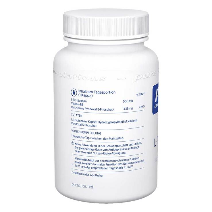 Pure Encapsulations L-Tryptophan Kapseln, 60 St