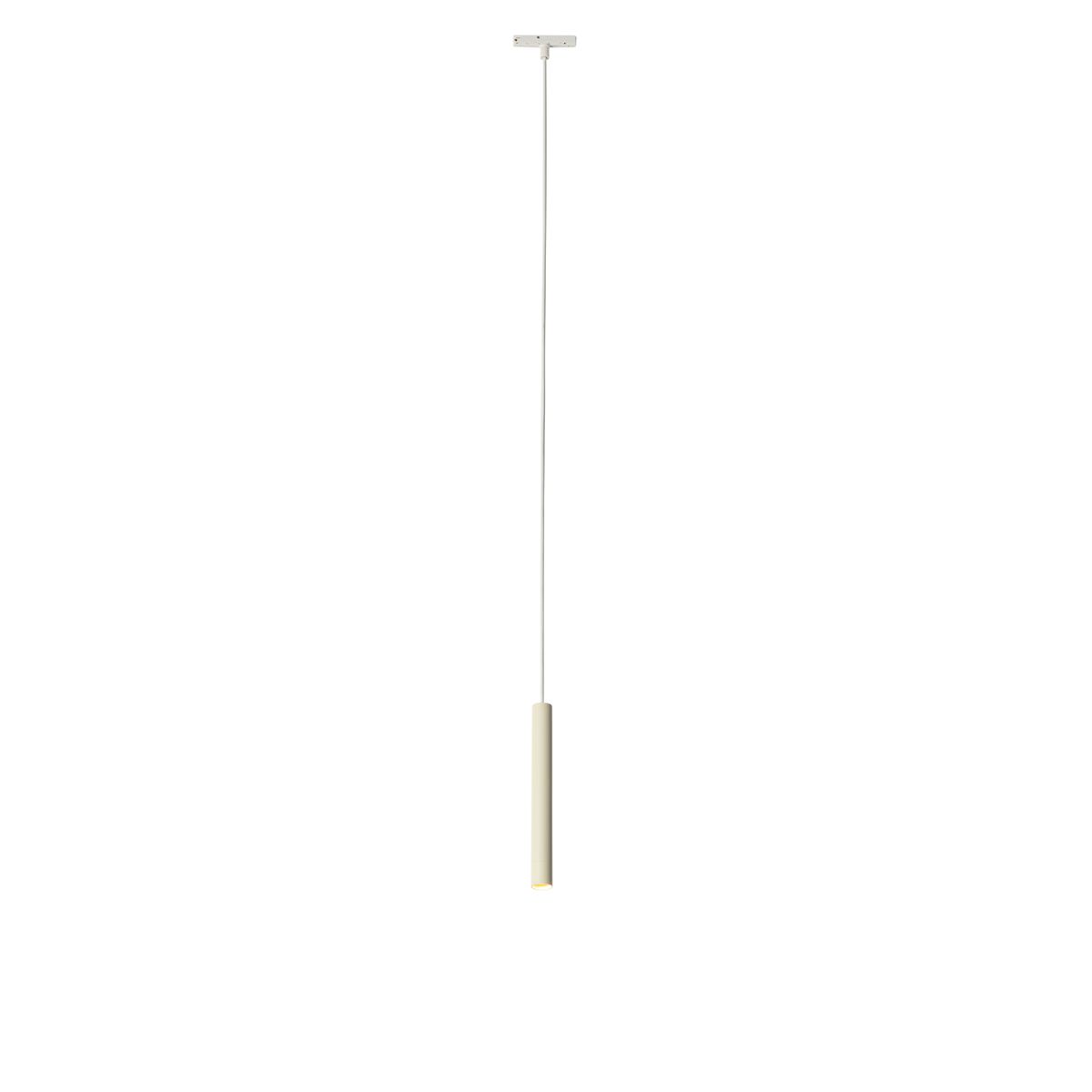 Moderne hanglamp wit beige voor railsysteem 1-fase  - Slimline Keno