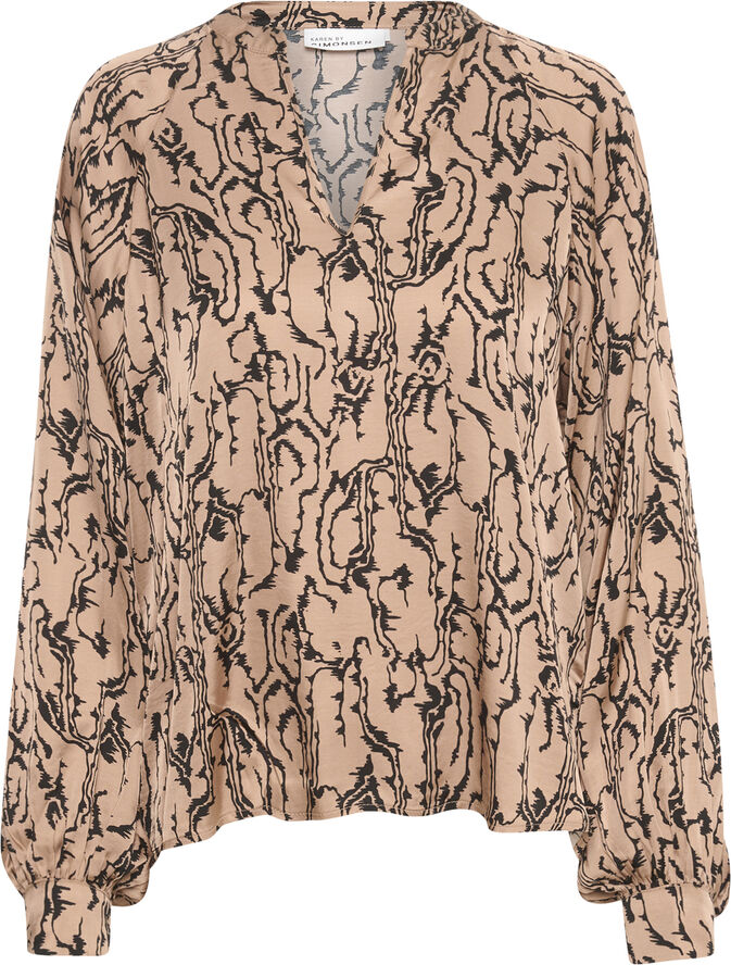 Karen by Simonsen LotusKB Blouse Lotus aop almondine