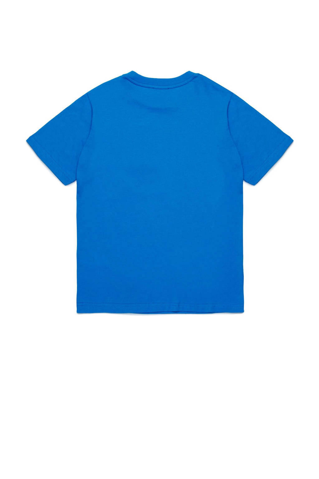 Diesel T-shirt met printopdruk blauw