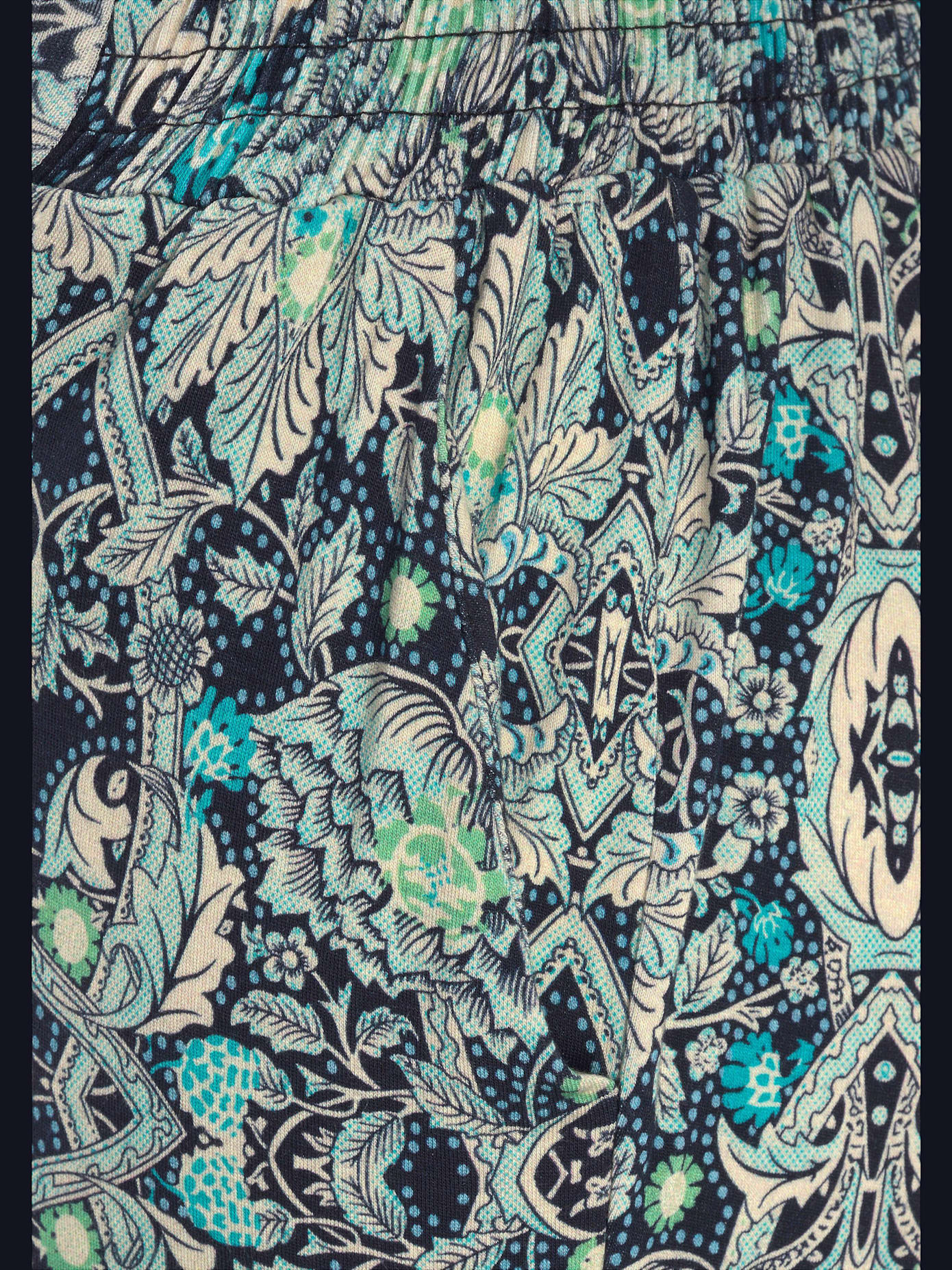 Pantalon de plage pantalon d'été léger avec imprimé ethnique