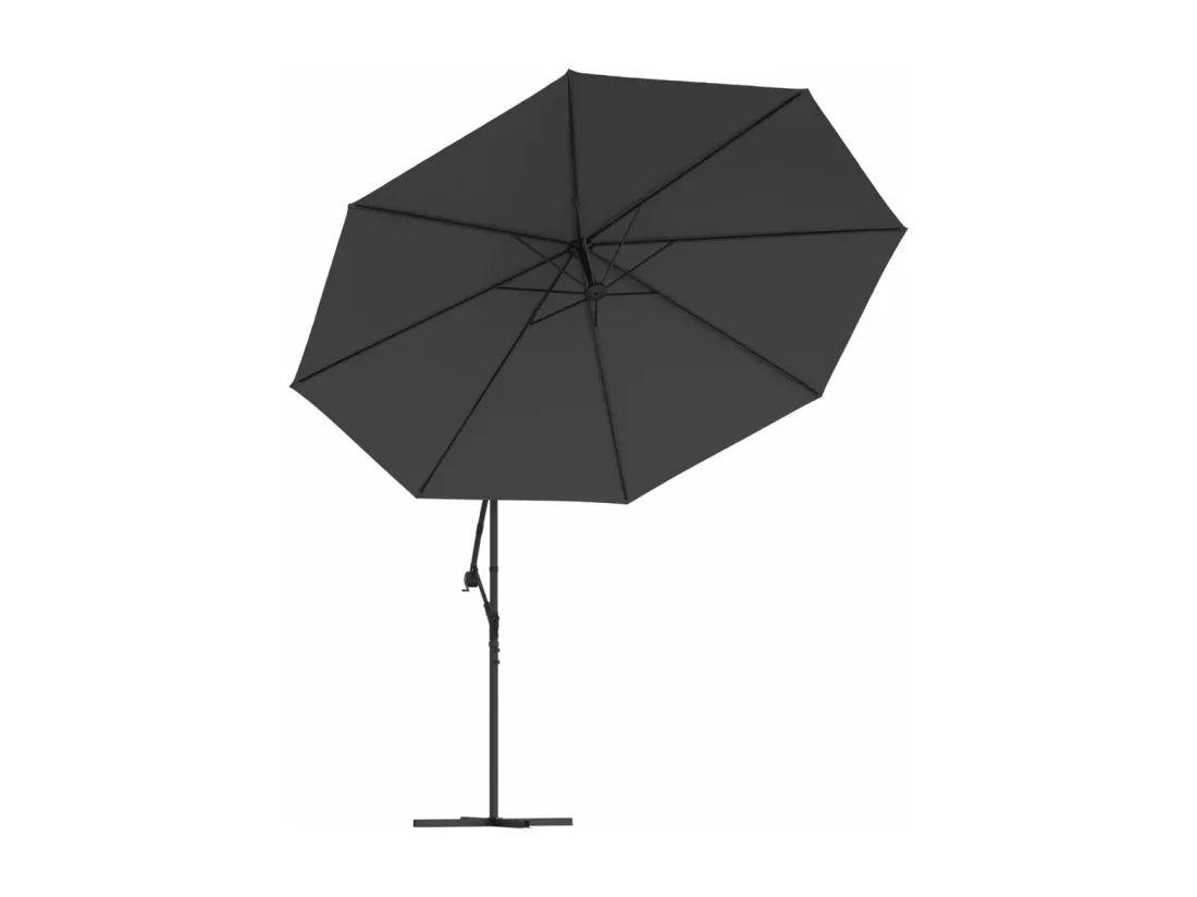 Parasol meuble de jardin métal argentée 02_0008653