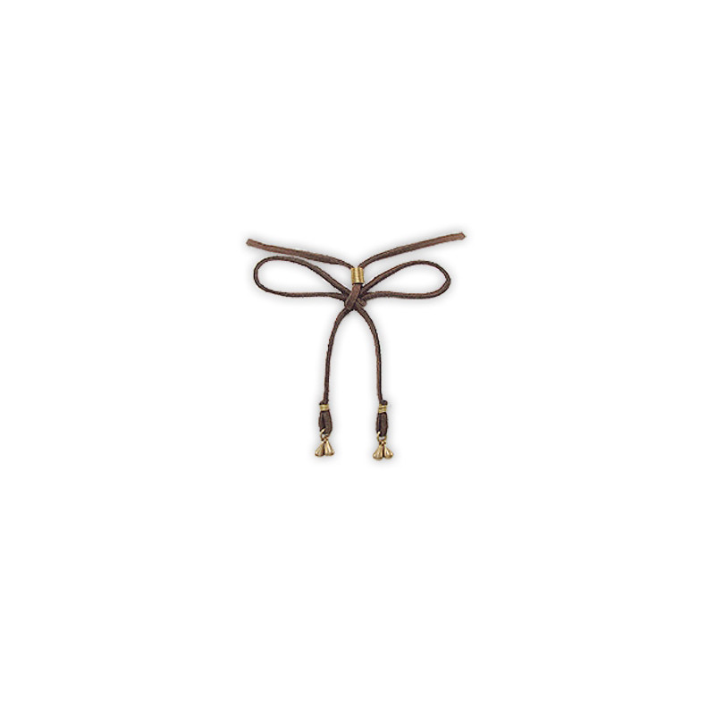 Collier Spirale Perles Multicolores et Métal Doré