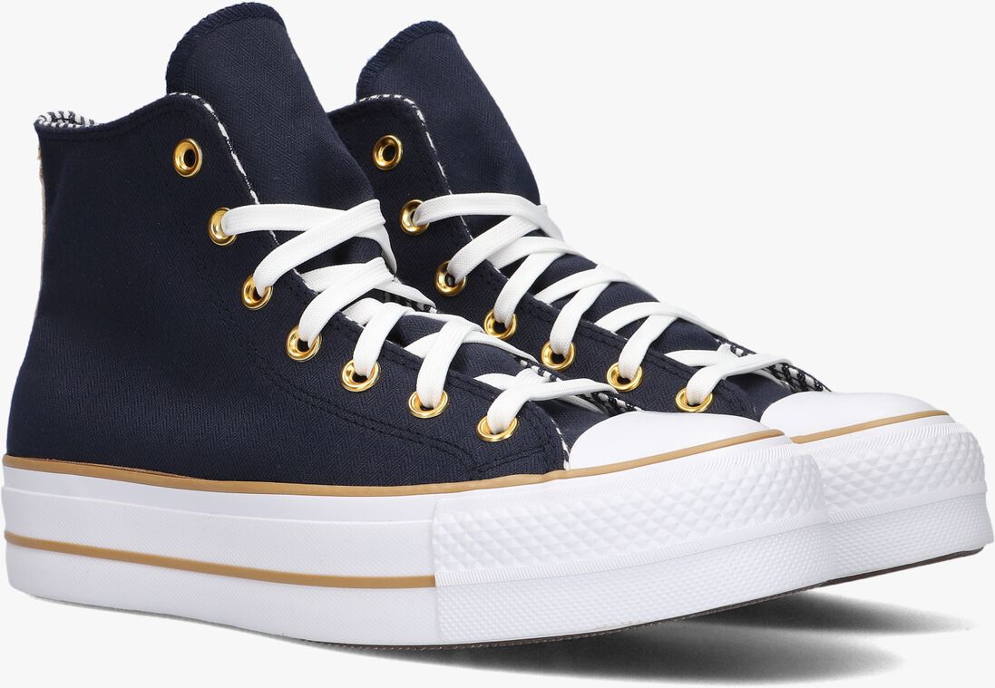 CONVERSE blauwe converse hoge sneaker chuck taylor all star lift platform