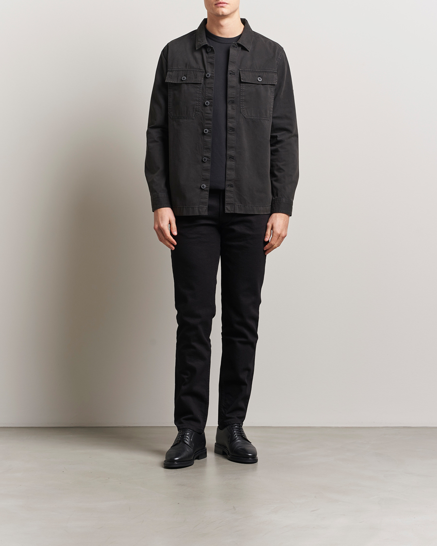 Barbour International Arlo Cotton Overshirt Black
