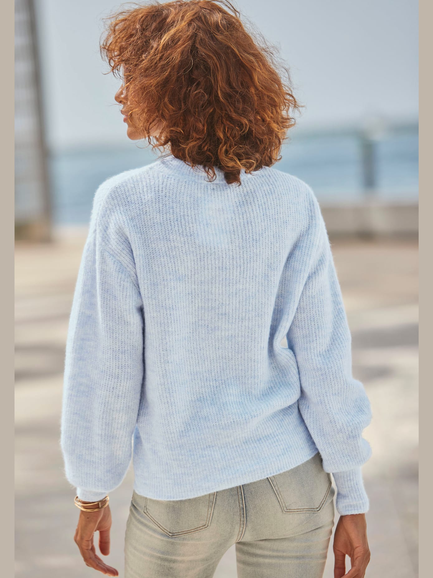 Pull en tricot encolure ronde