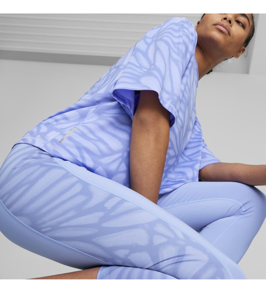Legging Puma Train Favorites AOP Cintura Alta 3/4 lilás