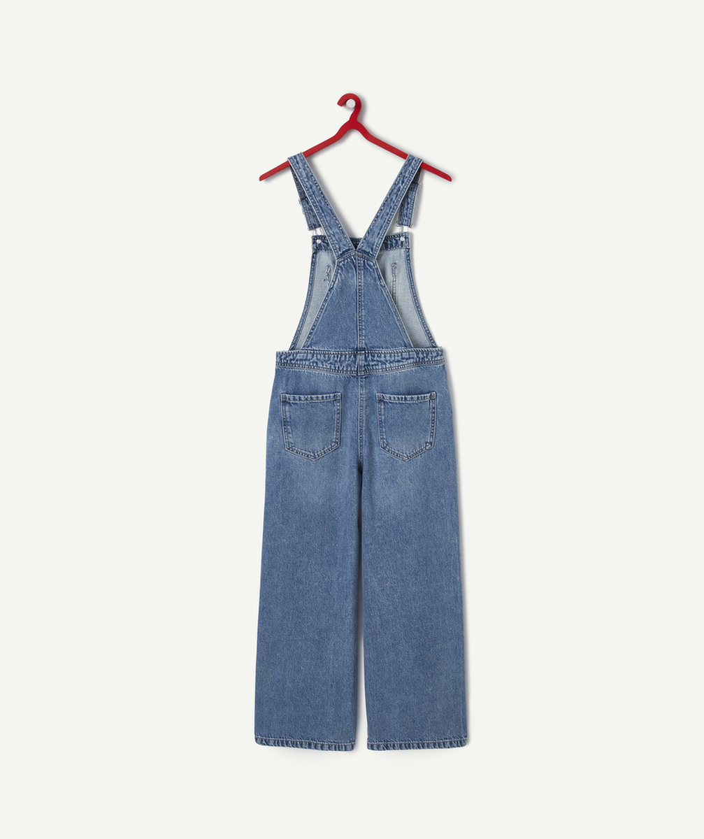 SALOPETTE FILLE EN DENIM LOW IMPACT