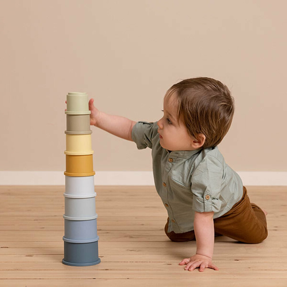 Little Dutch Stapelbekers 8-delig Blauw