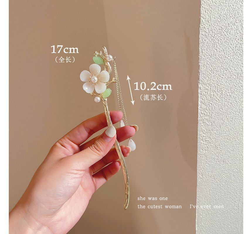 Rodiv - Bloemen acryl legering haarspeld (verschillende designs)