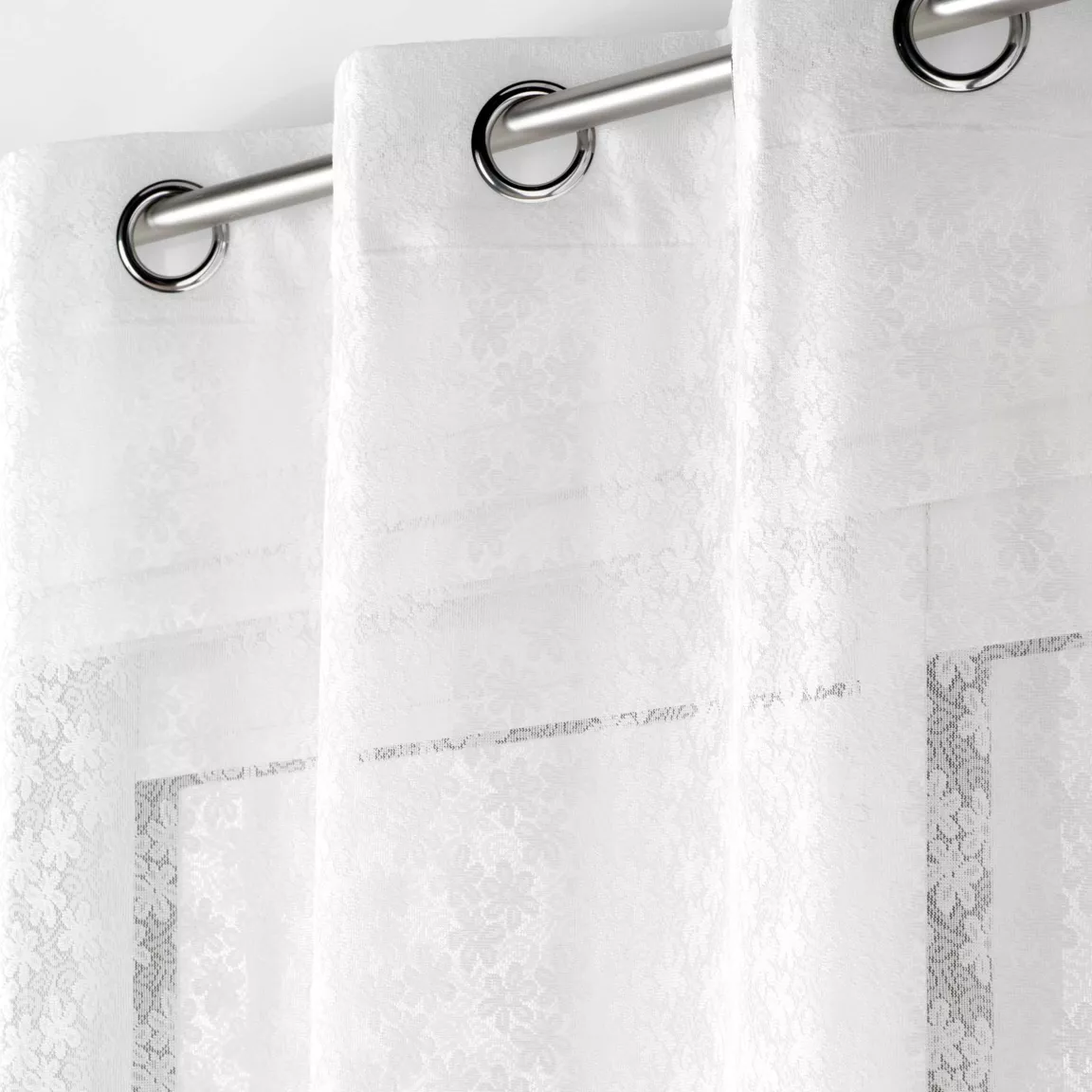 Voilage maille (140 x 240 cm) Fanny Blanc