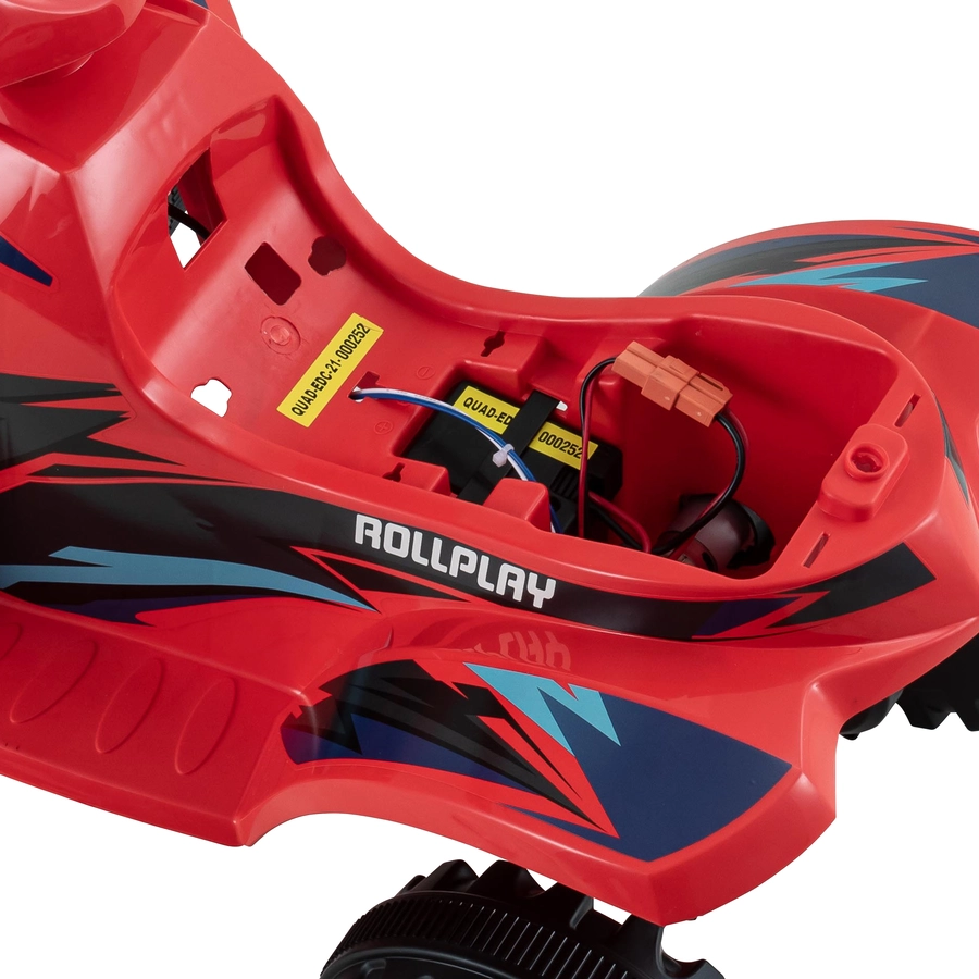 ROLLPLAY ATV Mini Quad Racing 6V red Kinderfahrzeug bis 2 kmh inkl. Ladegerät Rot Rot