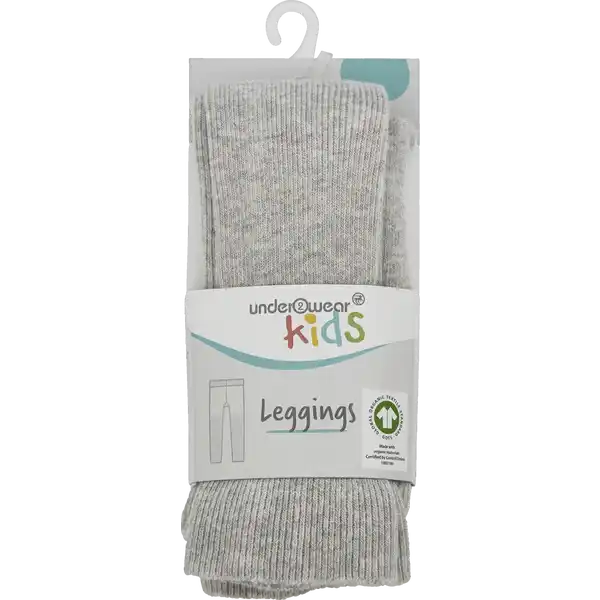 Mädchen Leggings grau melange 110 / 116