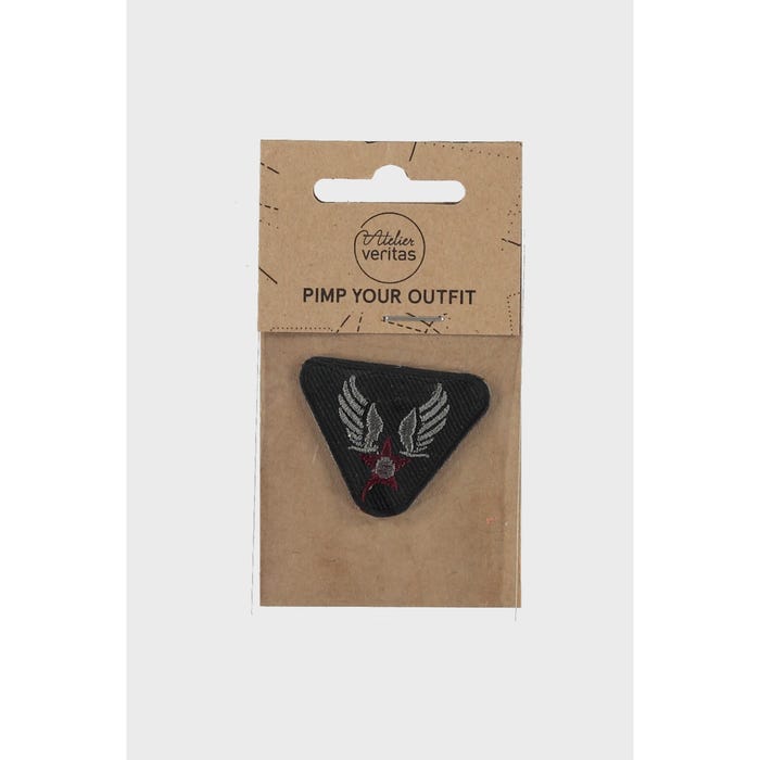 Atelier Veritas-Patch met driehoek logo 3x4cm