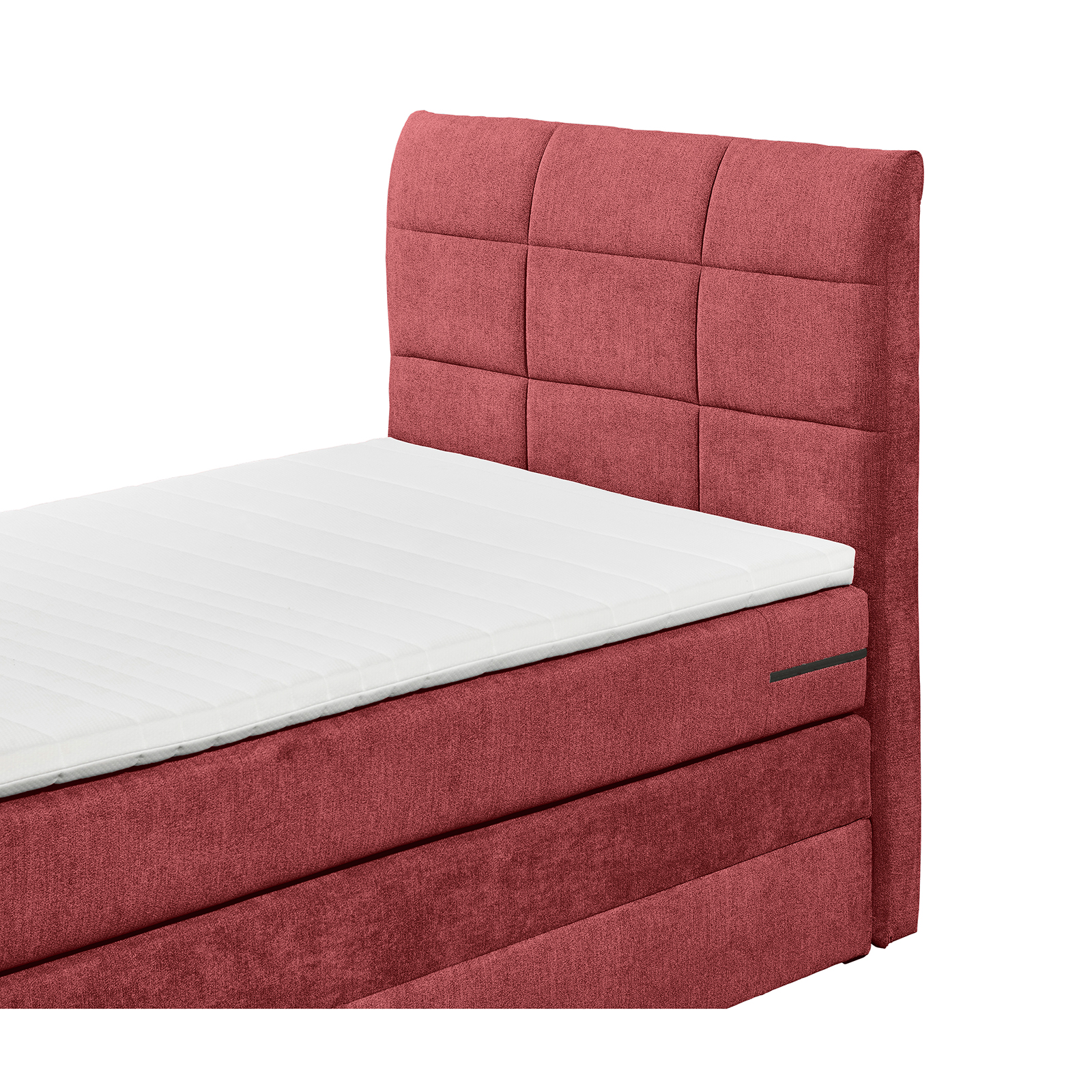 Boxspringbett - berry - H2 - 100x200 cm