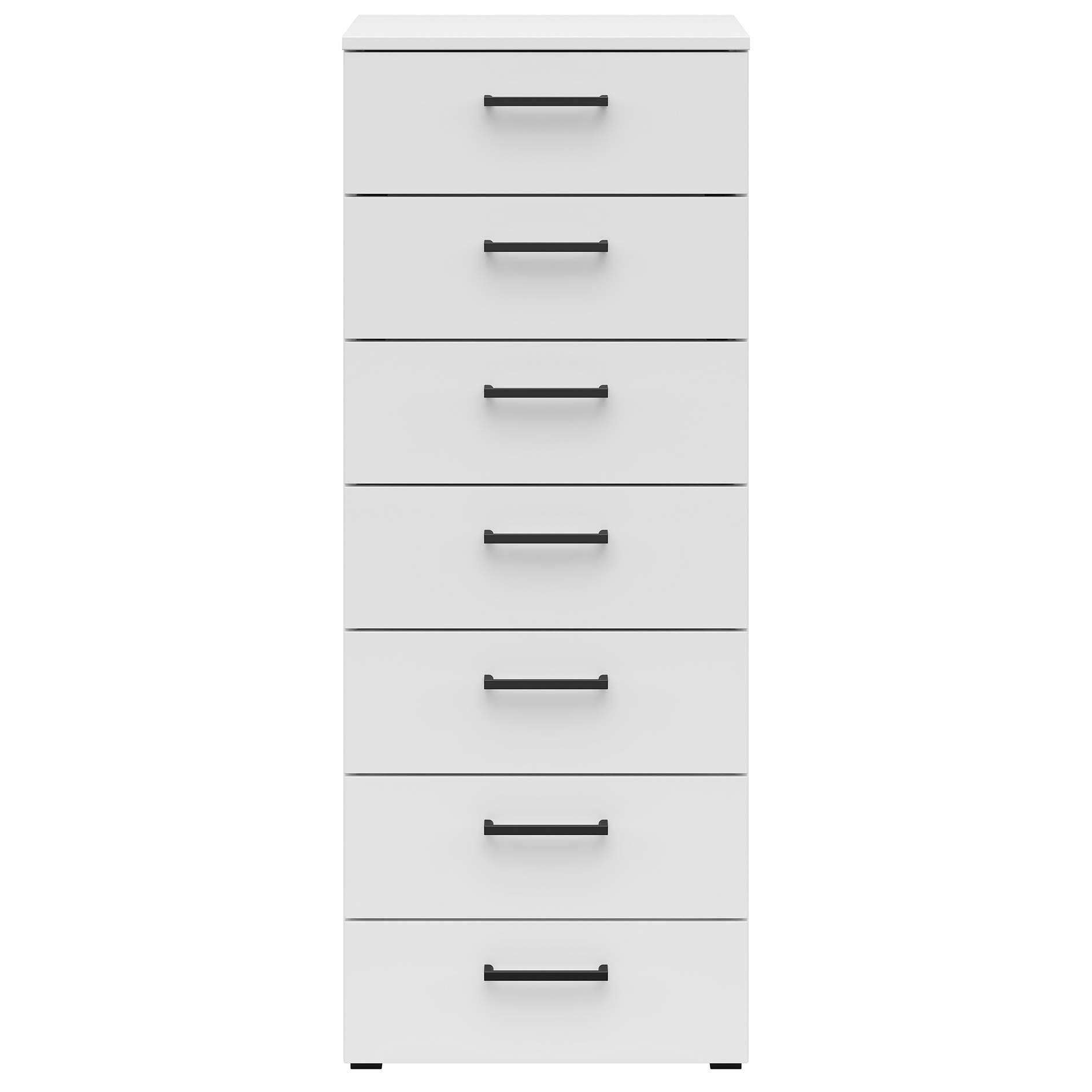 Kommode - weiß - 7 Schubkästen - 45 cm