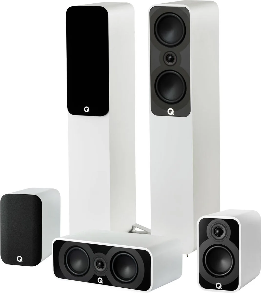 Q Acoustics 5040 Cinema Pack 5.0 Blanc mat Packs enceintes grand spectacle