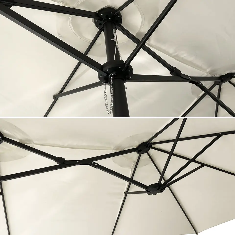 Happy Garden Parasol LINAI - Beige - Stof