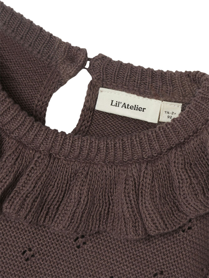 Lil' Atelier NMFLAGUNA LS KNIT LIL Peppercorn
