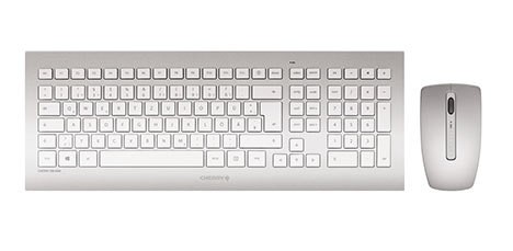 Cherry Ensemble sans fil DW 8000 USB Blanc/Argent