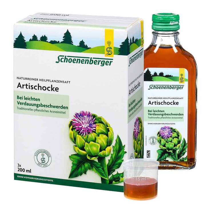 Artischocken Saft Schoenenberger HPS, 3X200 ml
