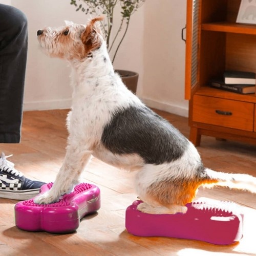 Plataforma de equilíbrio rosa para animais de estimação