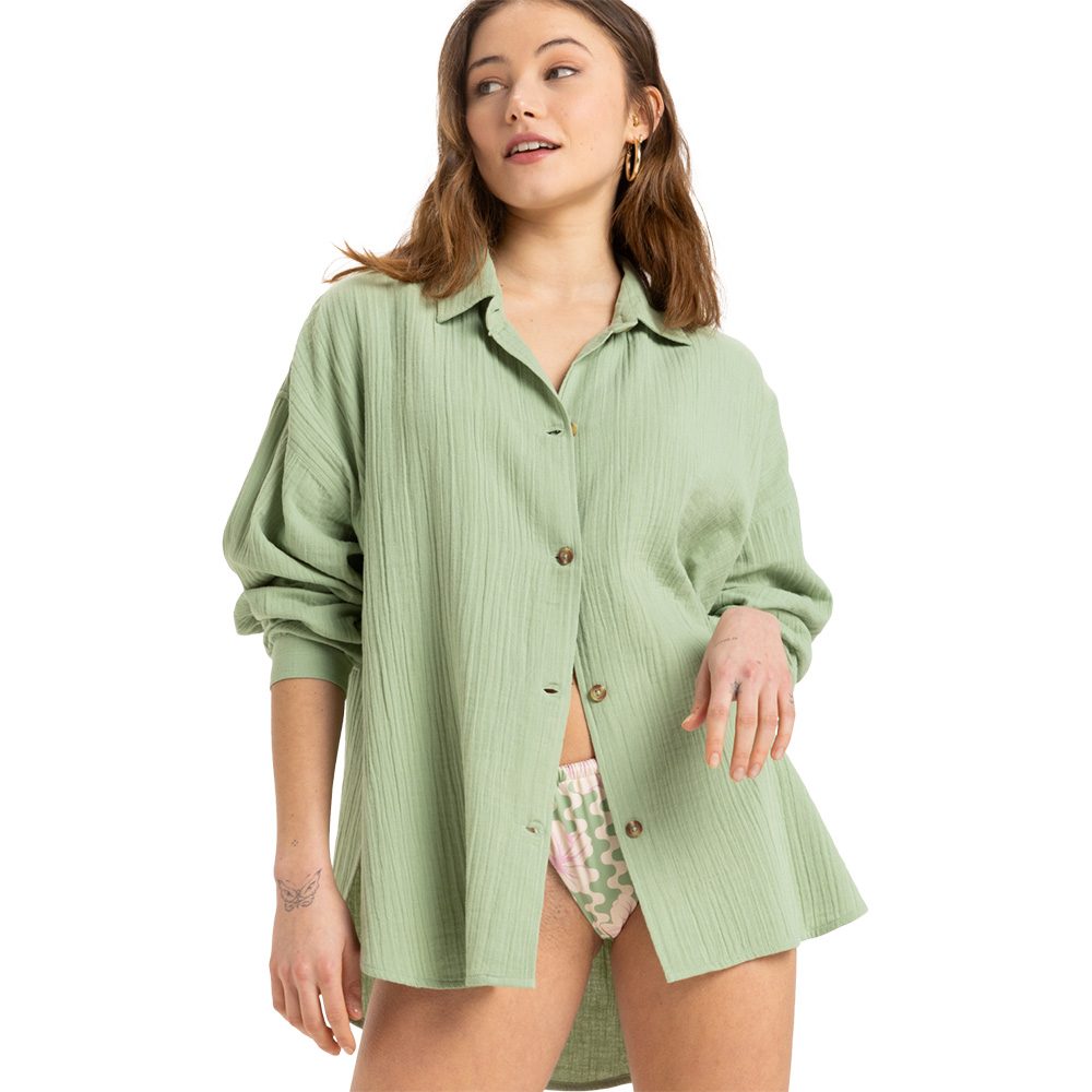 Roxy Morning Time Hemd Damen basil