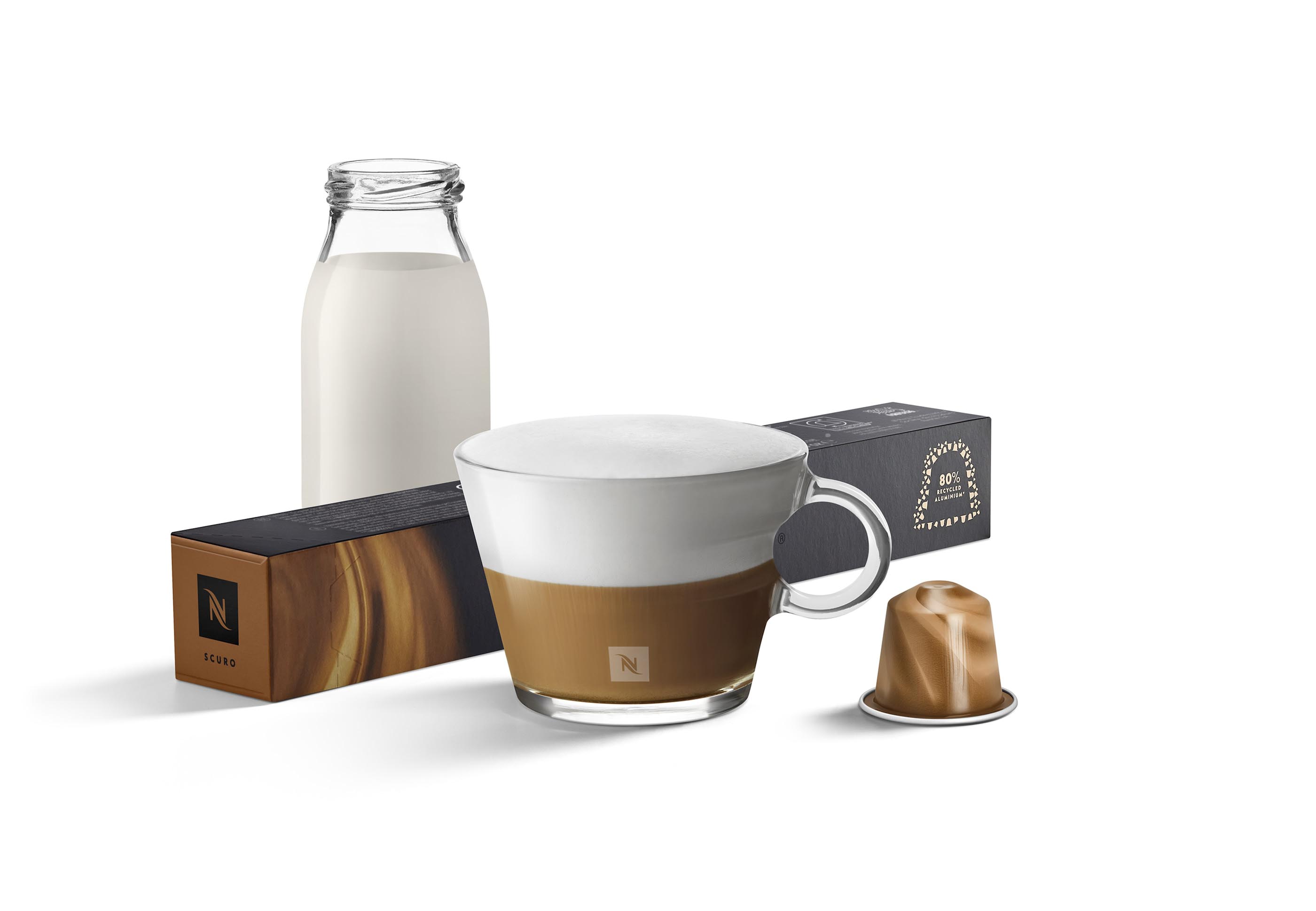 Cápsulas de café com leite