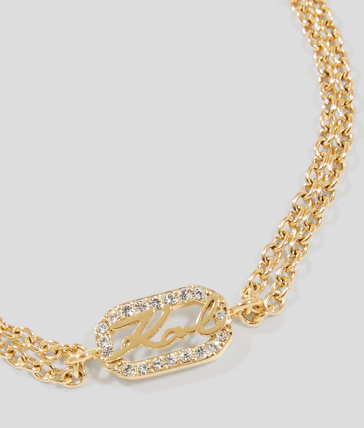 Bracelet à breloque pavé KARL Signature - Or