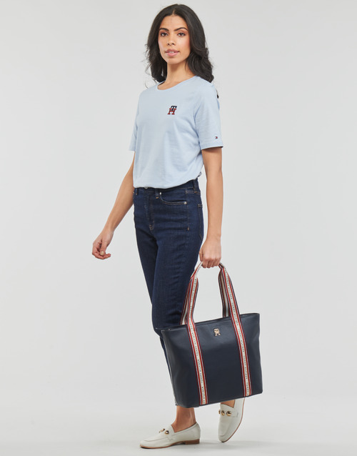 Tommy Hilfiger - REG MONOGRAM EMB C-NK SS - Bleu ciel