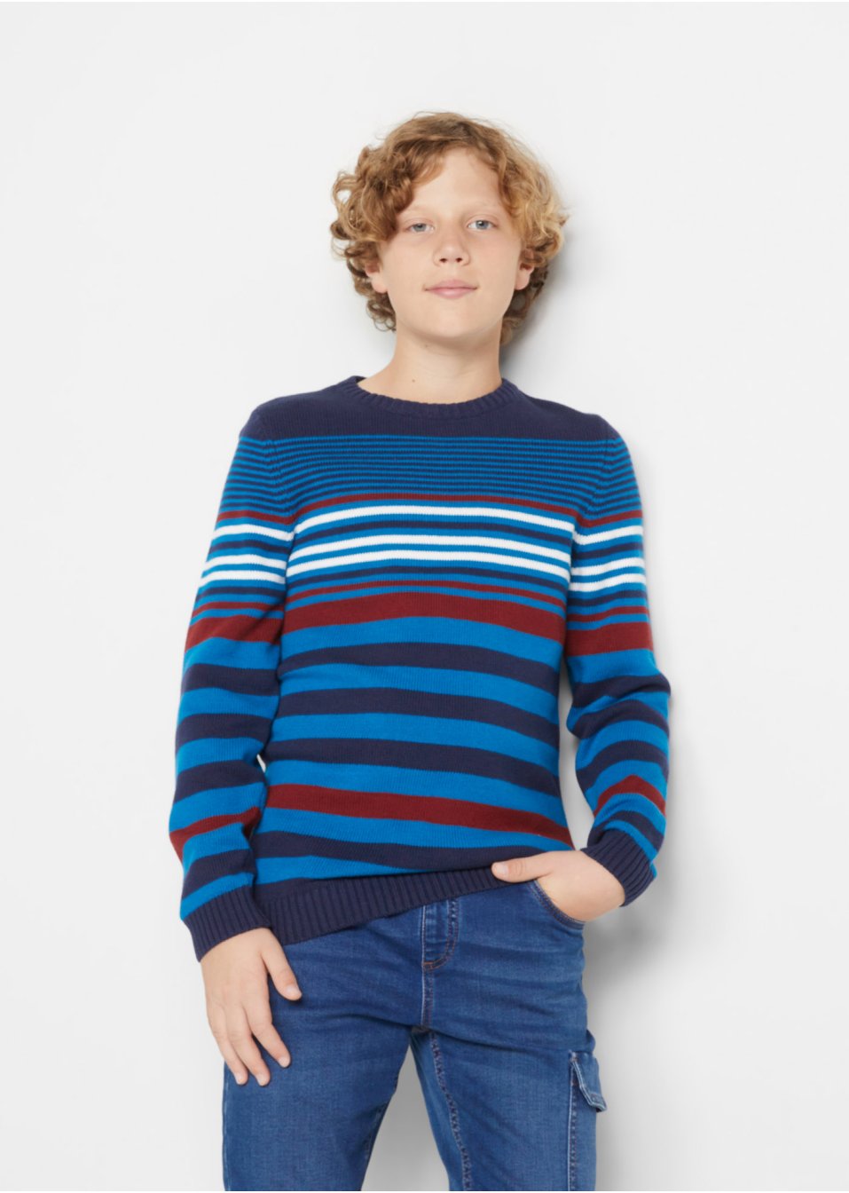Pull rayé garçon