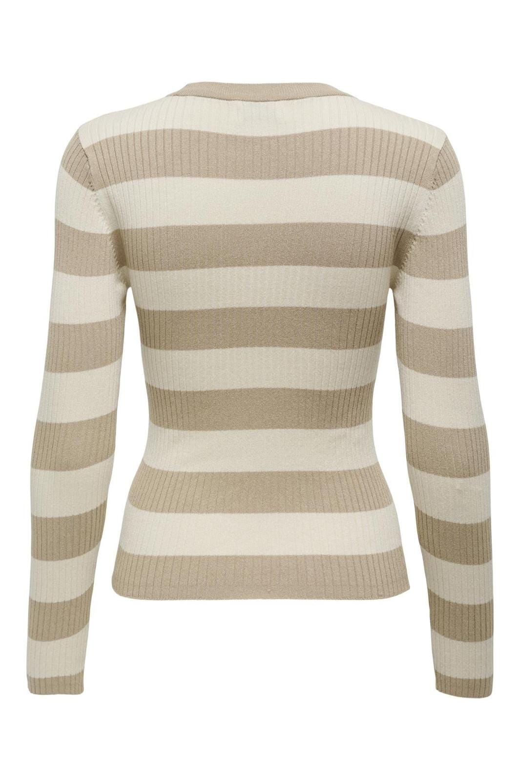 JDY JDYplum L/S O-Neck Pullover Knt 4512367 humus birch