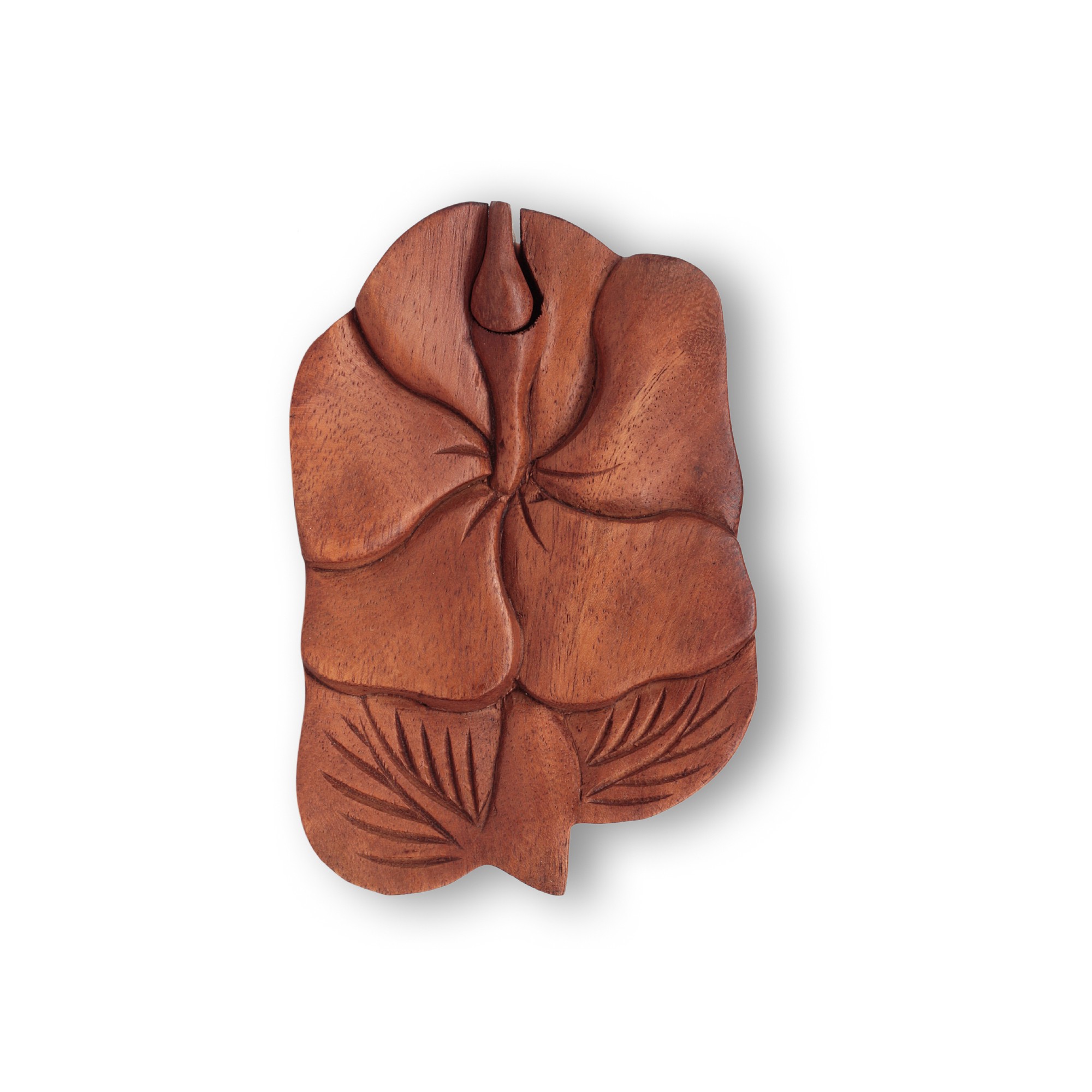 Secret Box 'Flower', natur, T 12 cm, B 8 cm, H 6 cm von fischer's lagerhaus