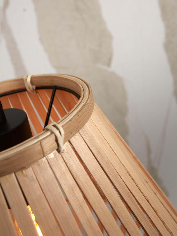 Good&Mojo Merapi hanglamp Ø30 naturel/zwart