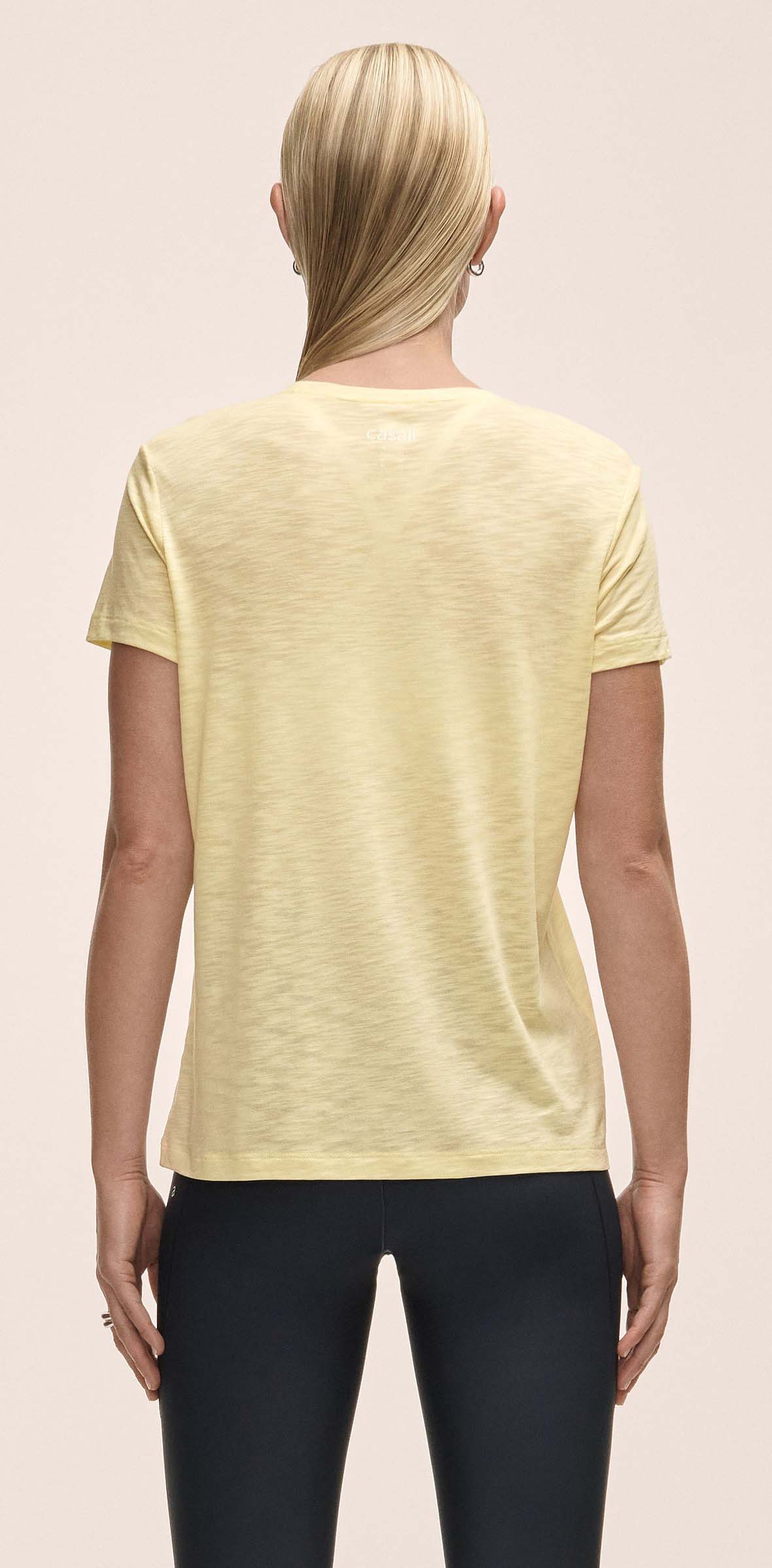 Soft Texture Tee Dame Yellow Steam