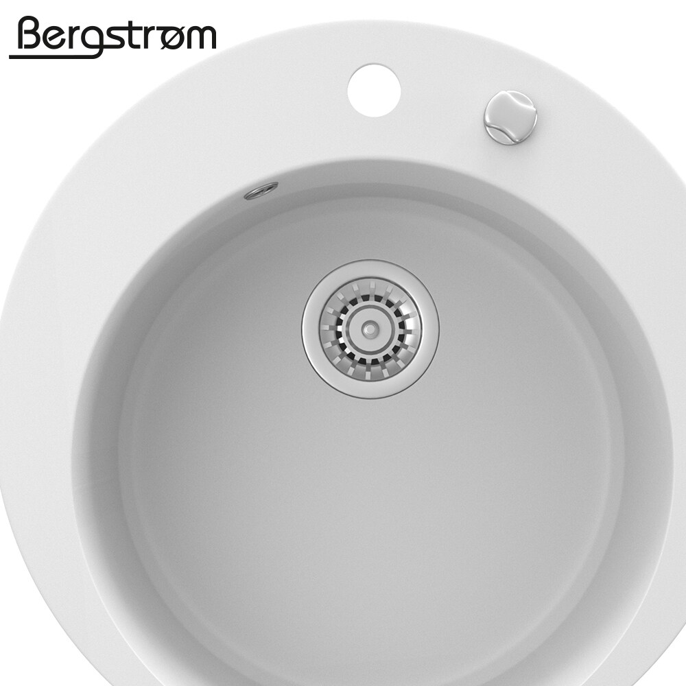 Granit Spüle Küchenspüle Einbauspüle Spülbecken+Drehexcenter+Siphon Weiß