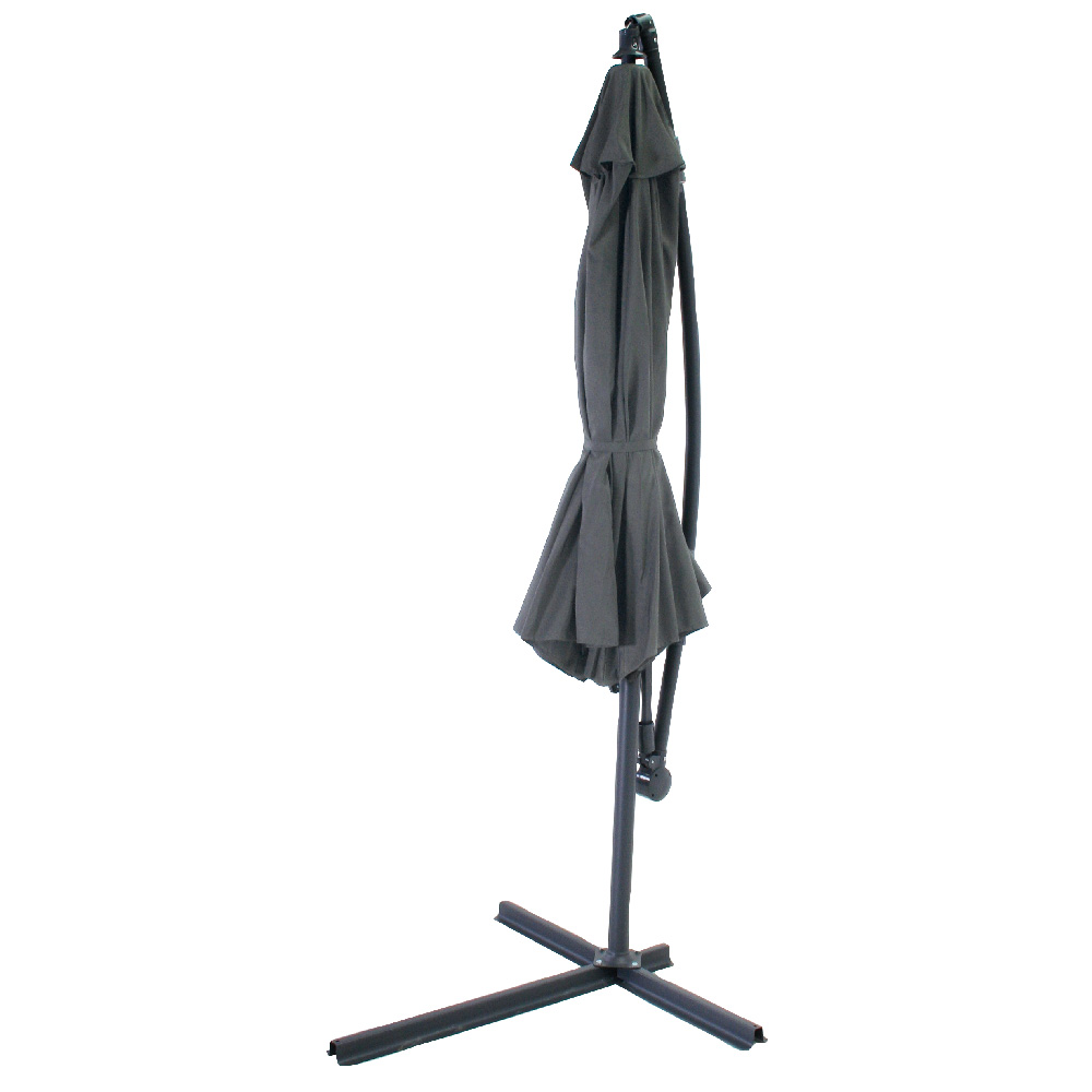 SenS-Line Menorca Ø 300 cm antraciet zweefparasol