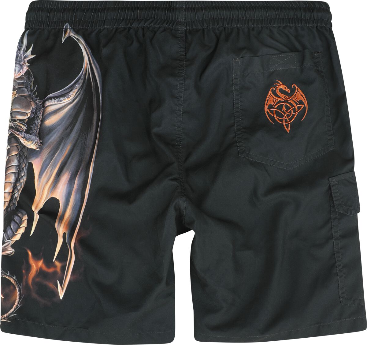 Gothicana X Anne Stokes - Swim Shorts | Gothicana by EMP Short