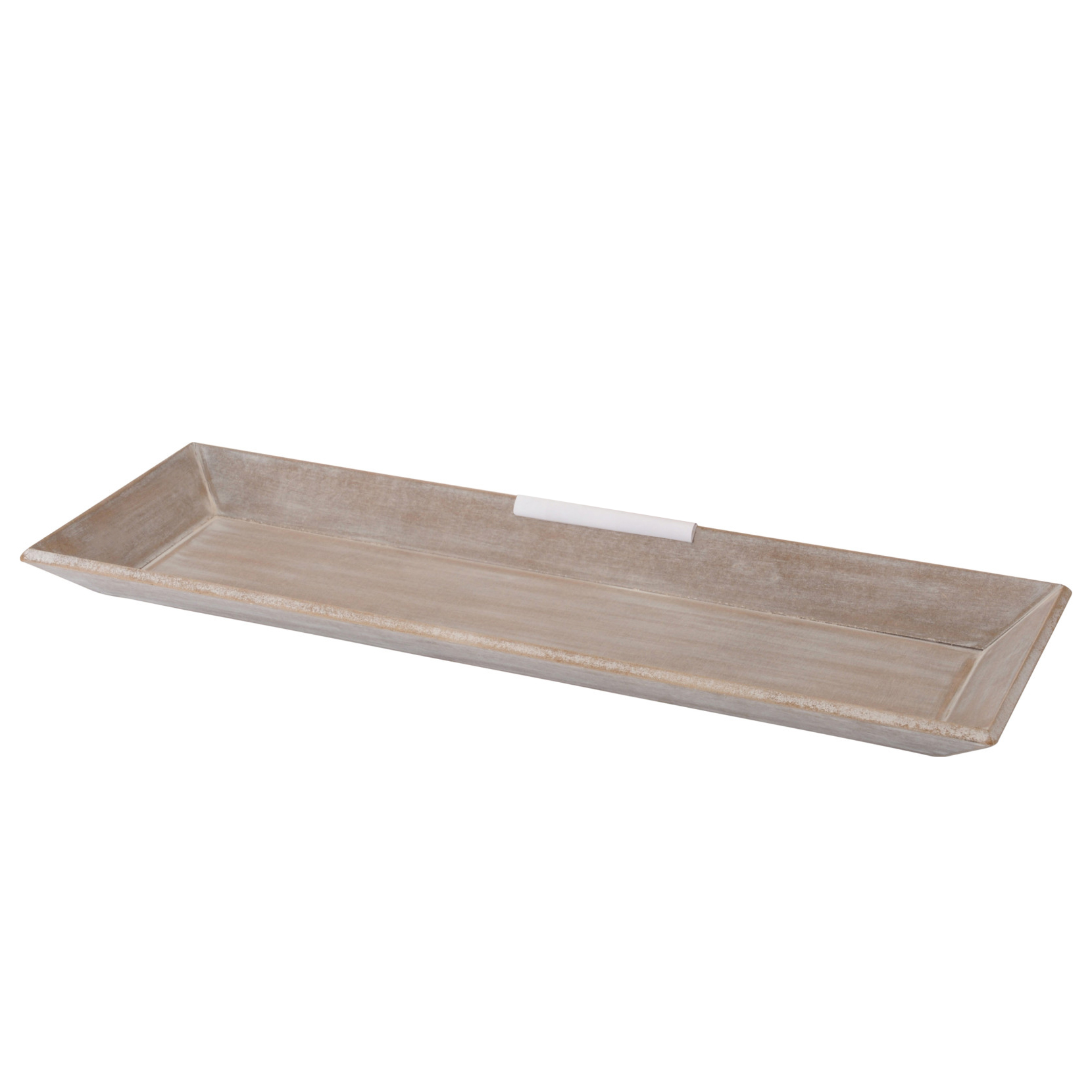 Tablett Holz grau