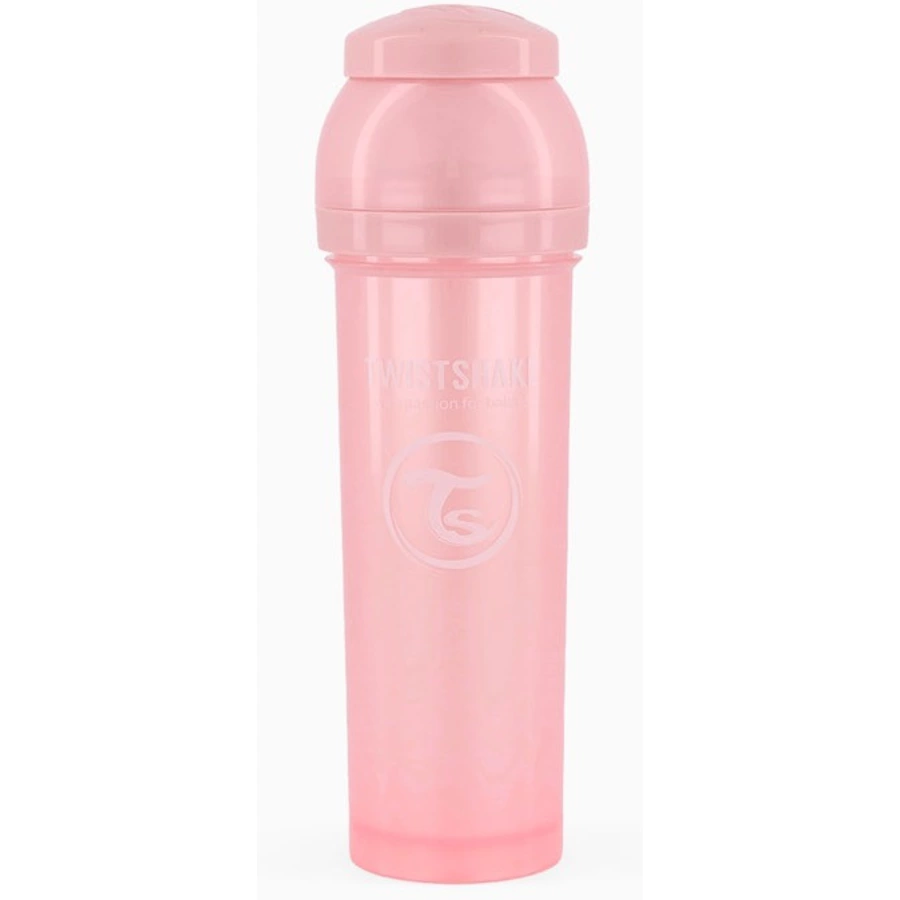 Twistshake Babyflasche Anti-Kolik ab 0 Monate 330 ml, Pearl Pink