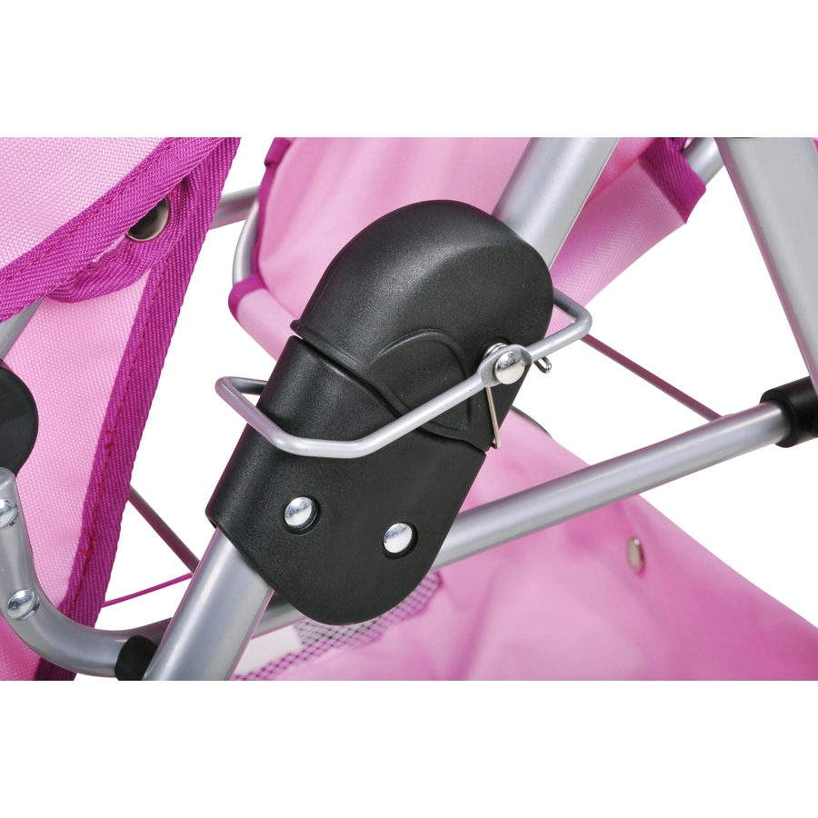 knorr toys® Zwillingspuppenwagen Milo - UMA. Das Einhorn rosa
