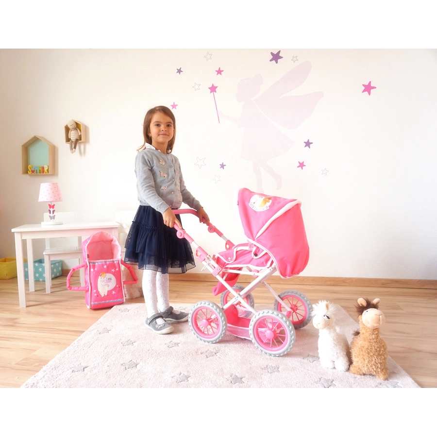 knorr toys® Puppenwagen Ruby NICI La-La-Lama Lounge rosa