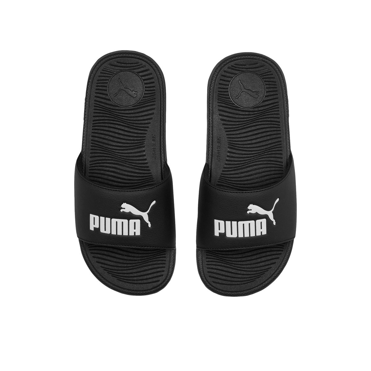 PUMA-Coolcatjr-jb-Sandales athlétiques à glissière - Talon plat - Noir/Blanc
